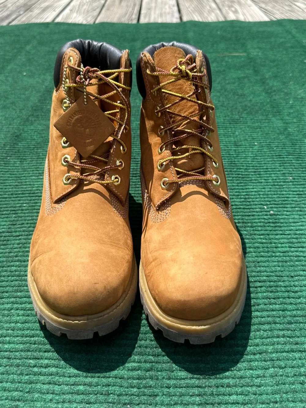 Timberland 6 Inch Premium Waterproof Boot 'Wheat' Nubuck Men’s Size 8.5